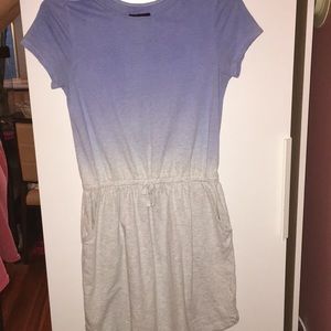 Blue-grey short dress